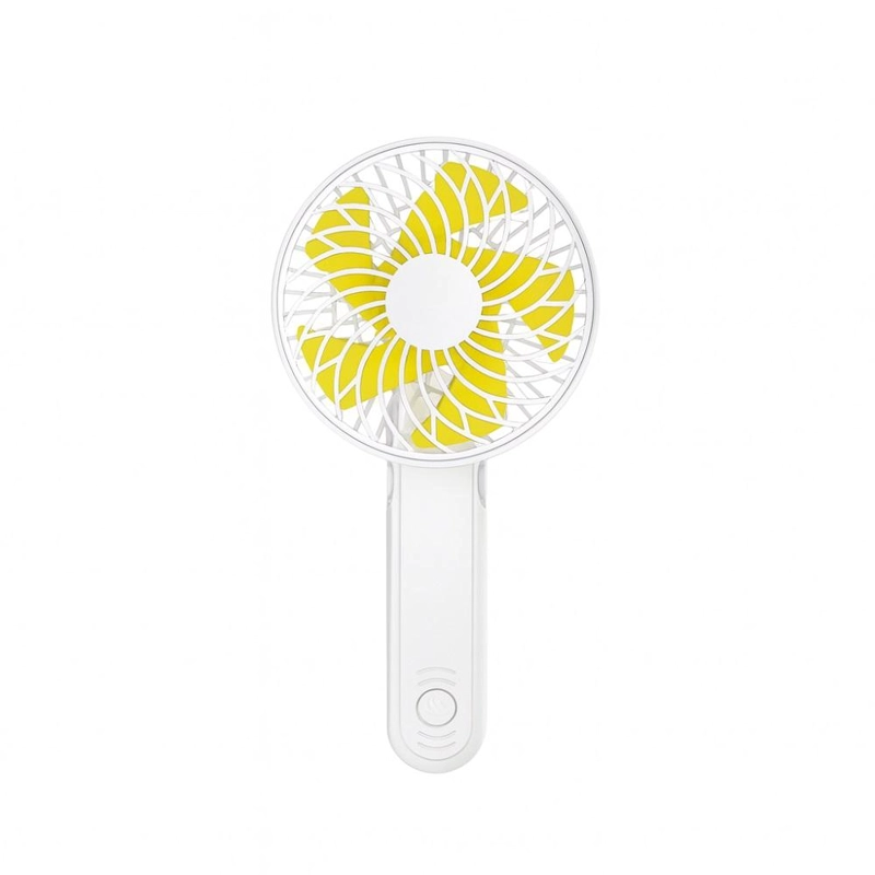 MINI VENTILADOR PORTATIL DE MANO 3 VELOCIDADES RECARGABLE - BLANCO - 1