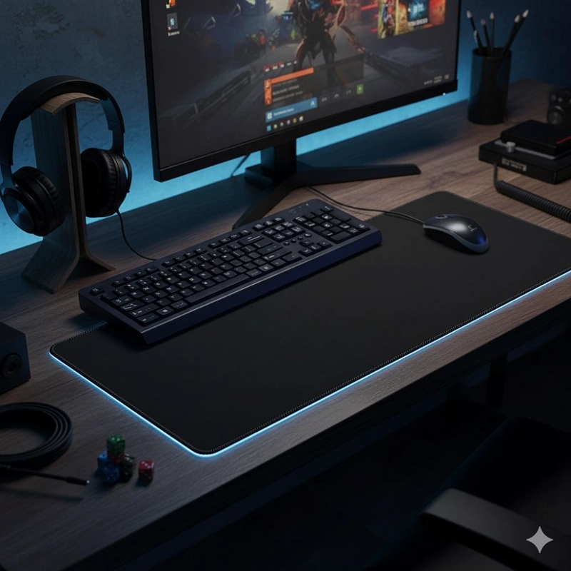 MOUSE PAD GAMER XL 90X40  GOMA ANTIDESLIZANTE - 3