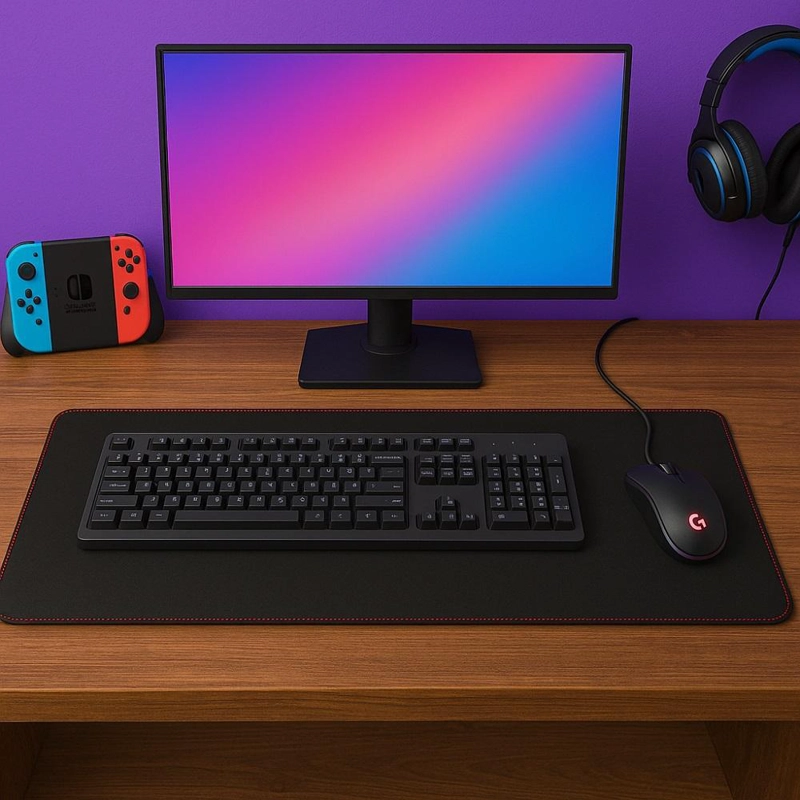 MOUSE PAD GAMER XL 90X40  GOMA ANTIDESLIZANTE - 5