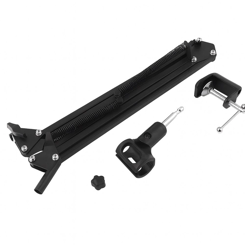 BRAZO SOPORTE MICROFONO AJUSTABLE METALICO PROFESIONAL - 5