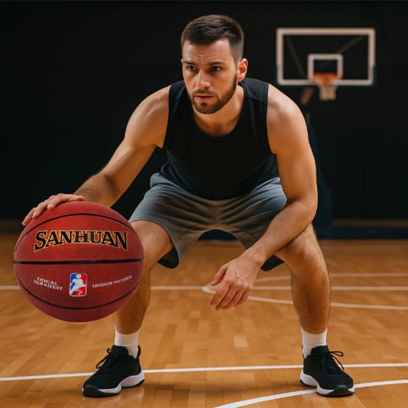 BALON DE BALONCESTO PROFESIONAL N°7 SANHUAN INDOOR OUTDOOR - 5