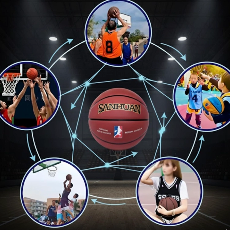 BALON DE BALONCESTO PROFESIONAL N°7 SANHUAN INDOOR OUTDOOR - 7