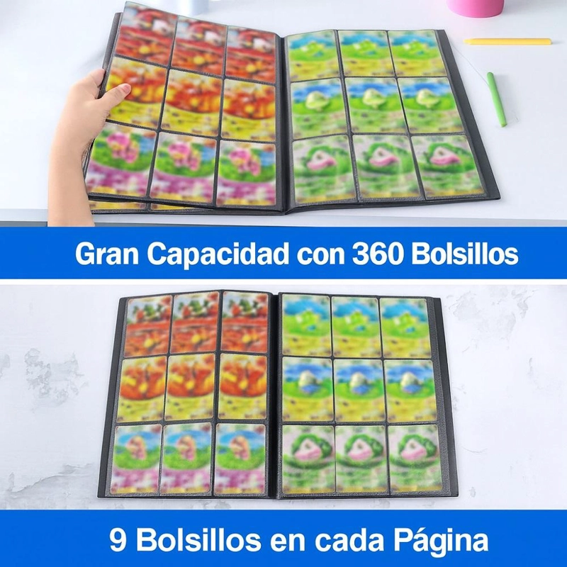 CARPETA PARA CARTAS COLECCIONABLES TCG 360 BOLSILLOS - 3