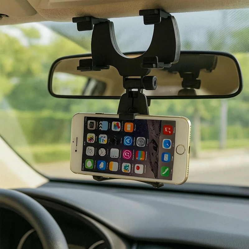 SOPORTE UNIVERSAL CELULAR PARA AUTO RETROVISOR TELE FONO - 4