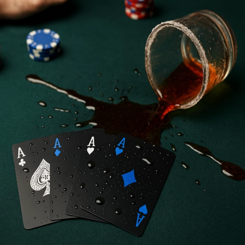 BARAJA DE NAIPES POKER MAGIA PLASTICA NEGRA PREMIUM - 6