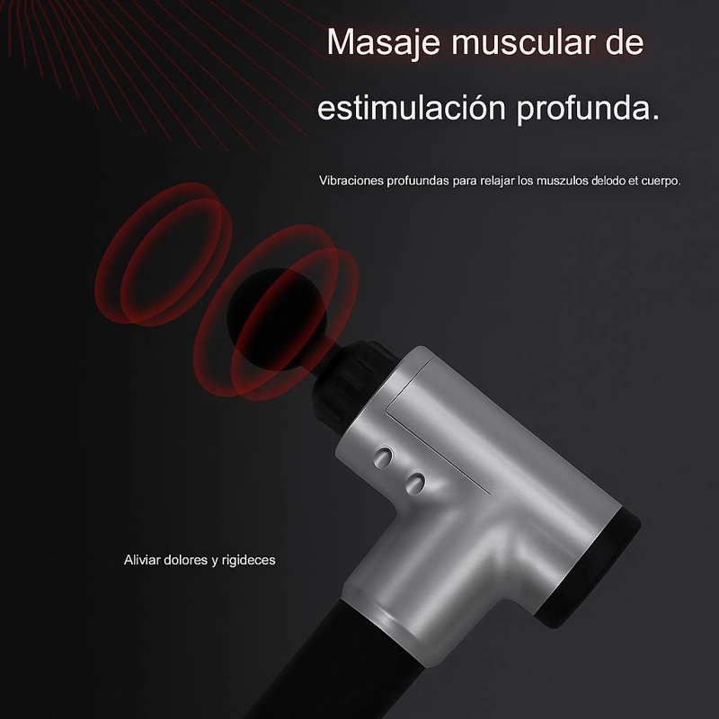 PISTOLA MASAJEADORA CORPORAL PORTATIL RELAJACION MUSCULAR - 7