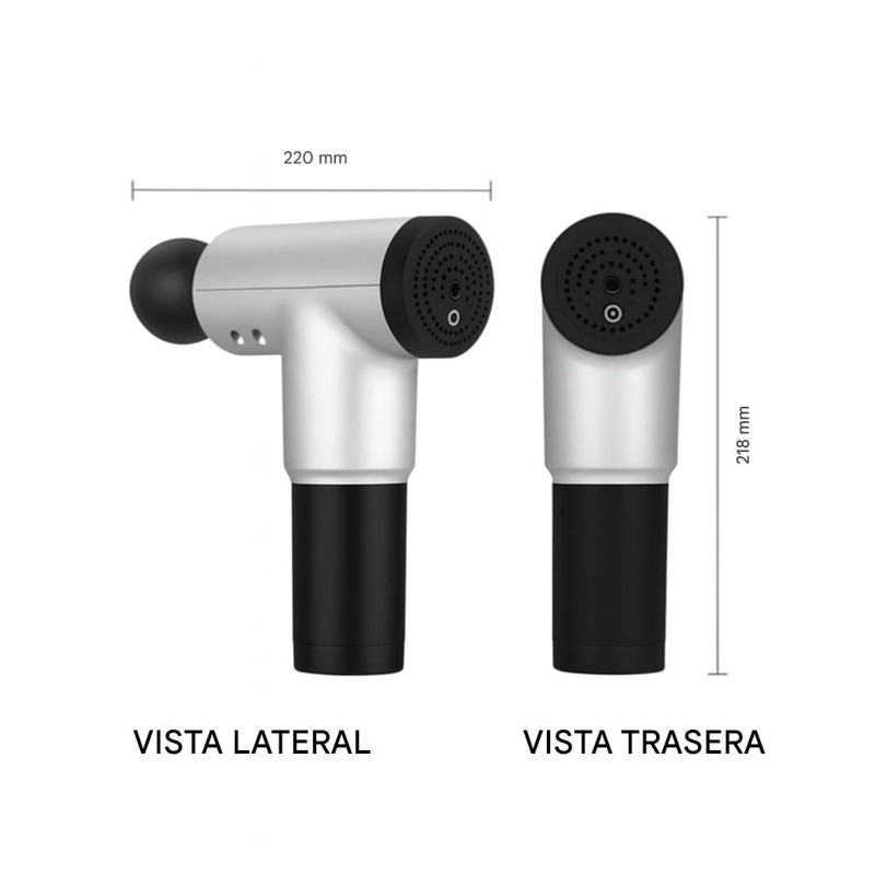 PISTOLA MASAJEADORA CORPORAL PORTATIL RELAJACION MUSCULAR - 8