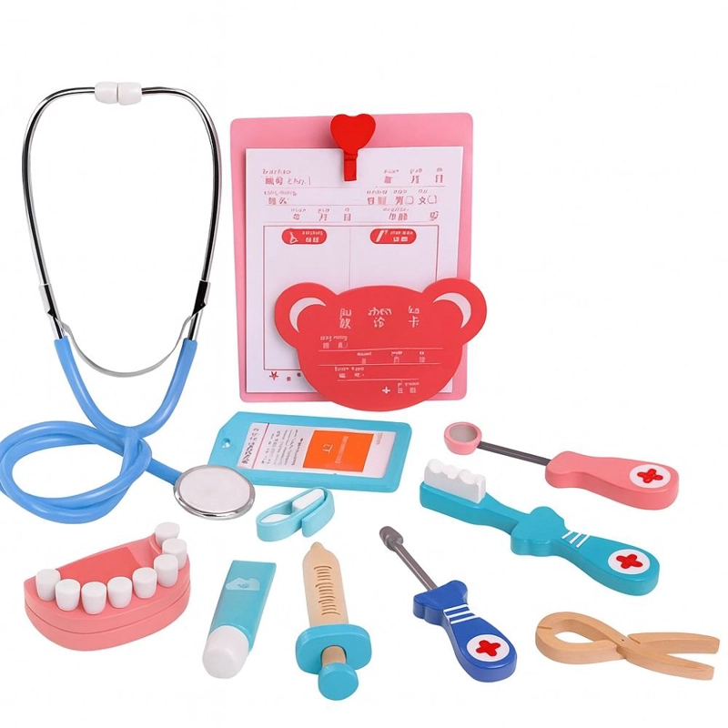 JUGUETE DIDACTICO KIT DENTISTA INFANTIL DE MADERA - 2