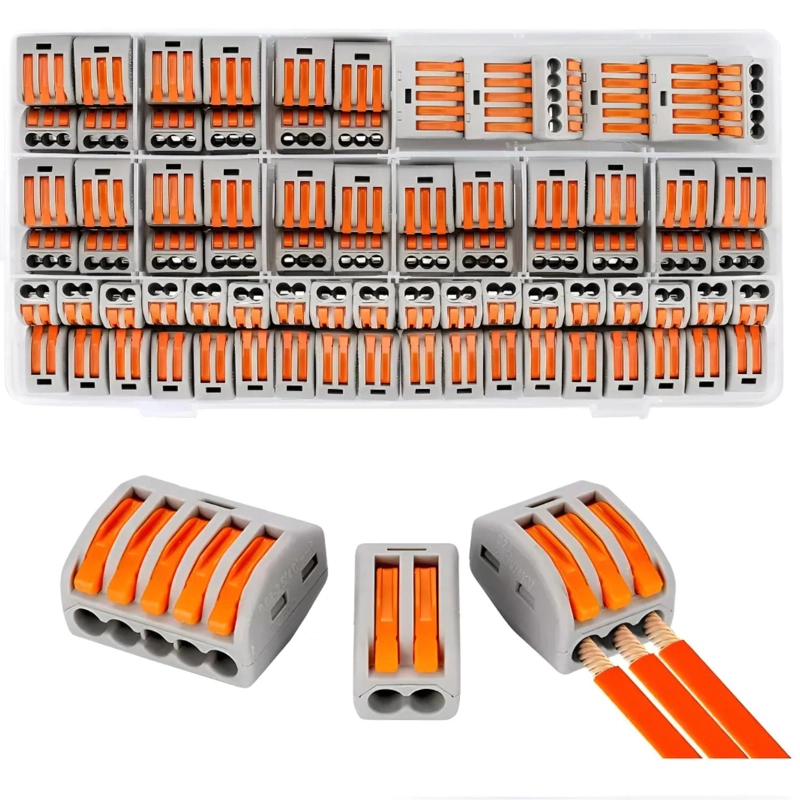 CONECTORES TIPO WAGO 3 ENTRADAS – PACK 100 UNIDADES - 1