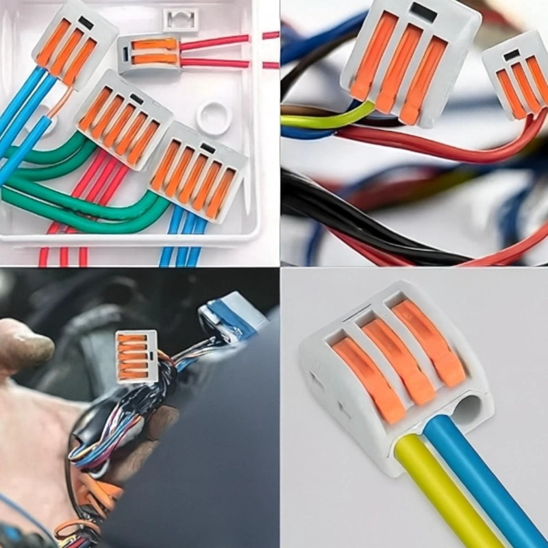 CONECTORES TIPO WAGO 3 ENTRADAS – PACK 100 UNIDADES - 3