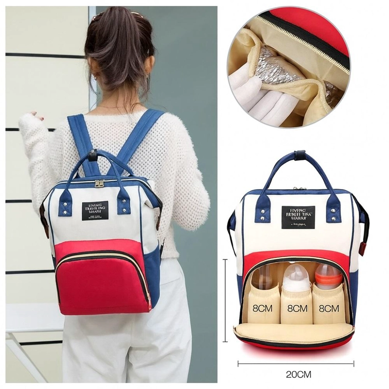 MOCHILA PAÑALERA MATERNAL BEBE  MAMA IMPORTADA MULTIBOLSOS - 6