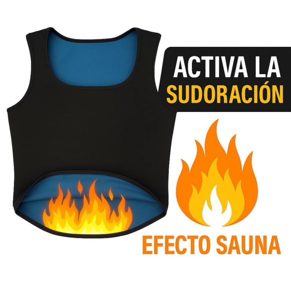 FAJA CHALECO DEPORTIVA HOMBRE TE RMICO REDUCTOR PARA ENTRENAR - L/XL - 4