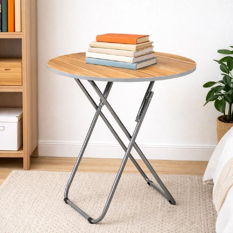 MESA PLEGABLE REDONDA IDEAL HOGAR Y EXTERIOR - 5