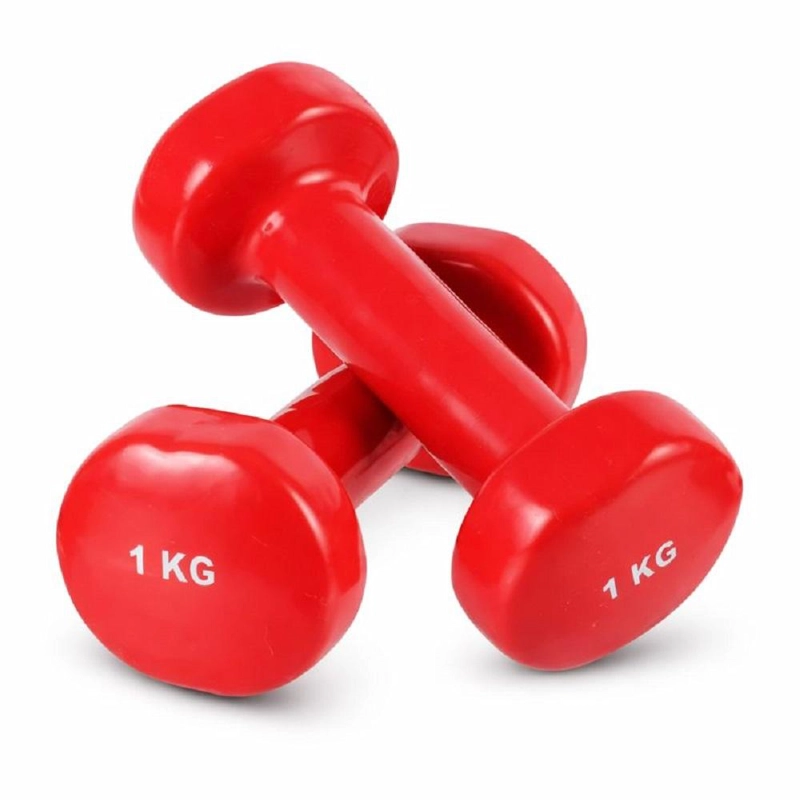 MANCUERNAS DE VINILO 1 KG PAR 2 UNIDADES FITNESS - 1
