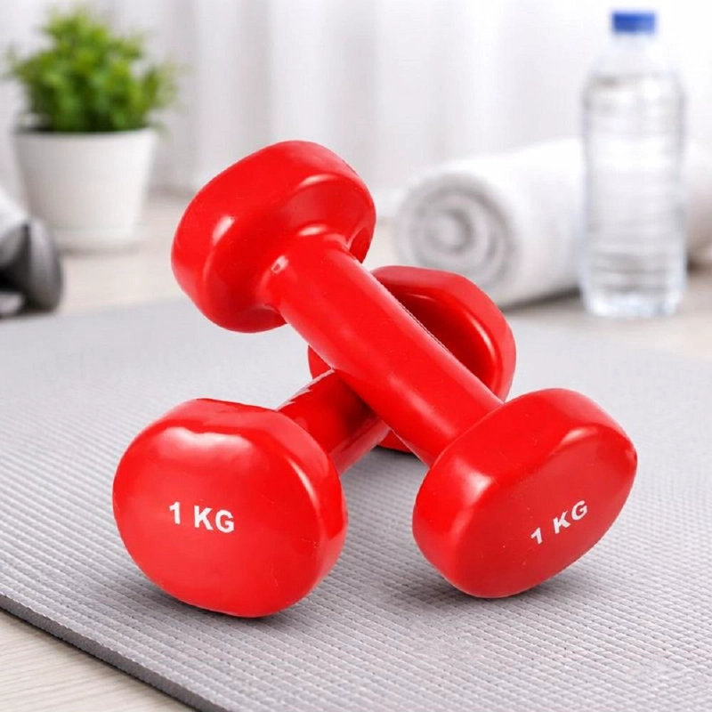 MANCUERNAS DE VINILO 1 KG PAR 2 UNIDADES FITNESS - 4