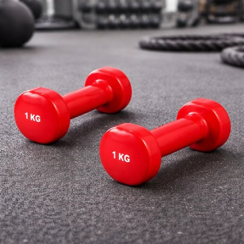 MANCUERNAS DE VINILO 1 KG PAR 2 UNIDADES FITNESS - 5