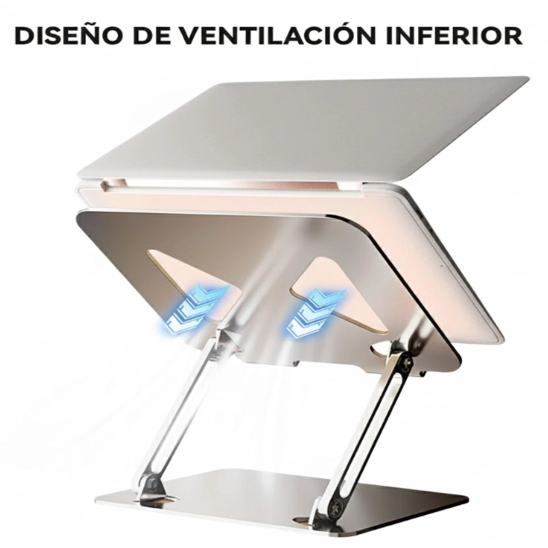 SOPORTE PLEGABLE AJUSTABLE PARA NOTEBOOK LAPTOP UNIVERSAL - 4