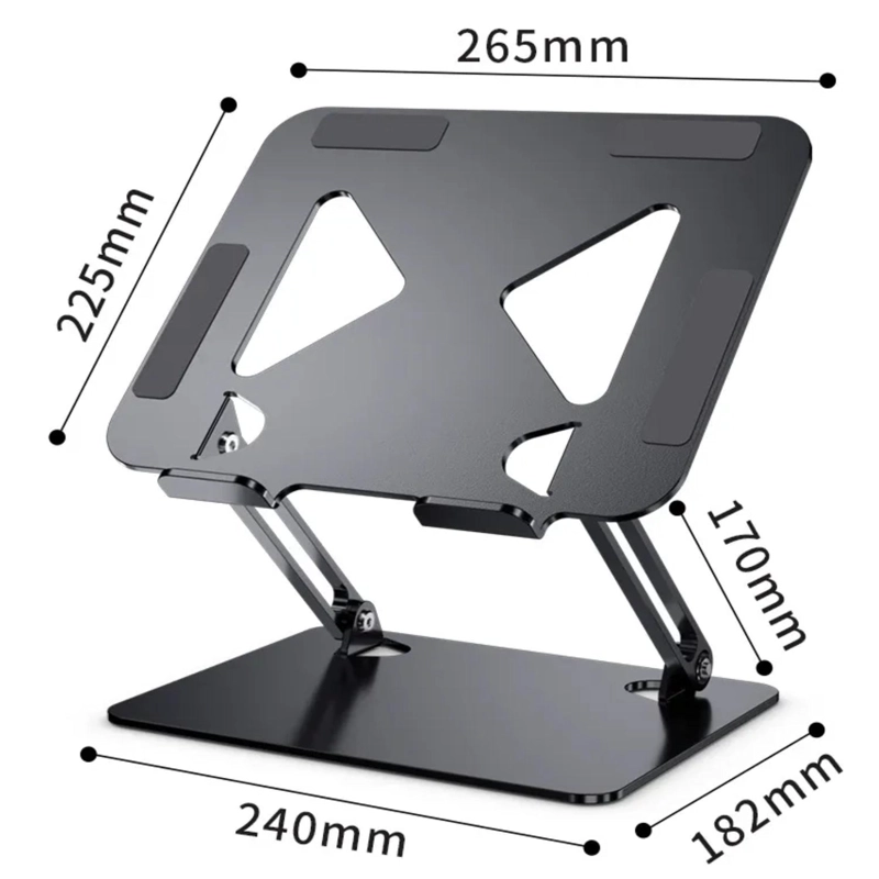 SOPORTE PLEGABLE AJUSTABLE PARA NOTEBOOK LAPTOP UNIVERSAL - 7