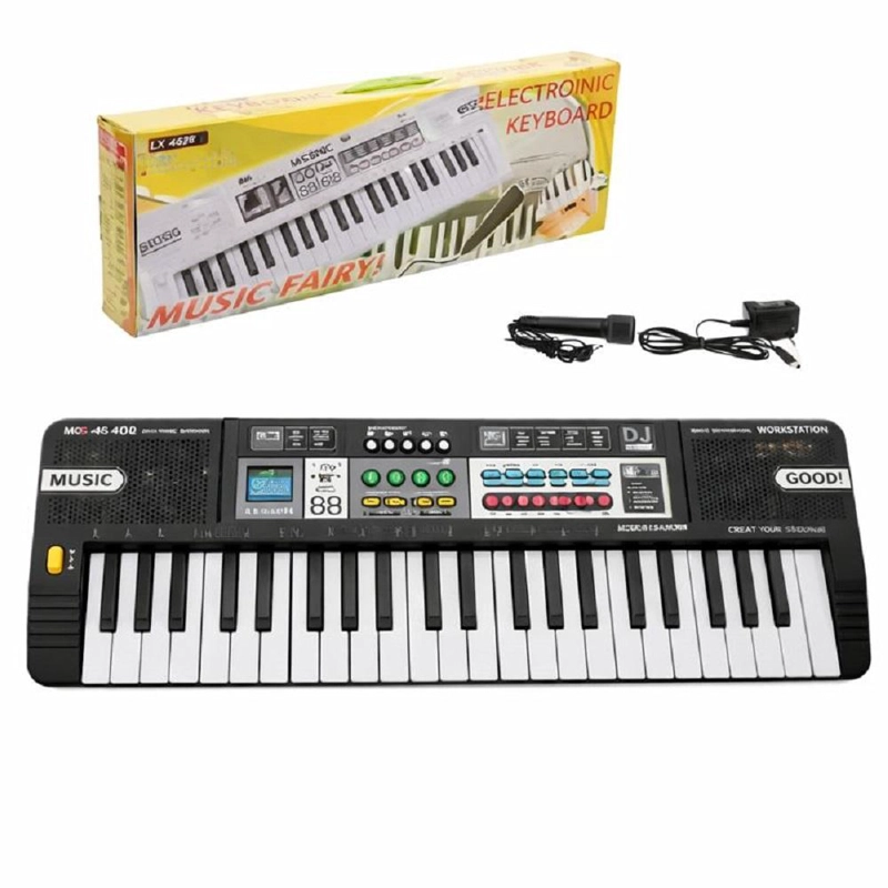 PIANO PARA NIÑOS TECLADO MUSICAL ELECTRONICO CON MICROFONO - 1
