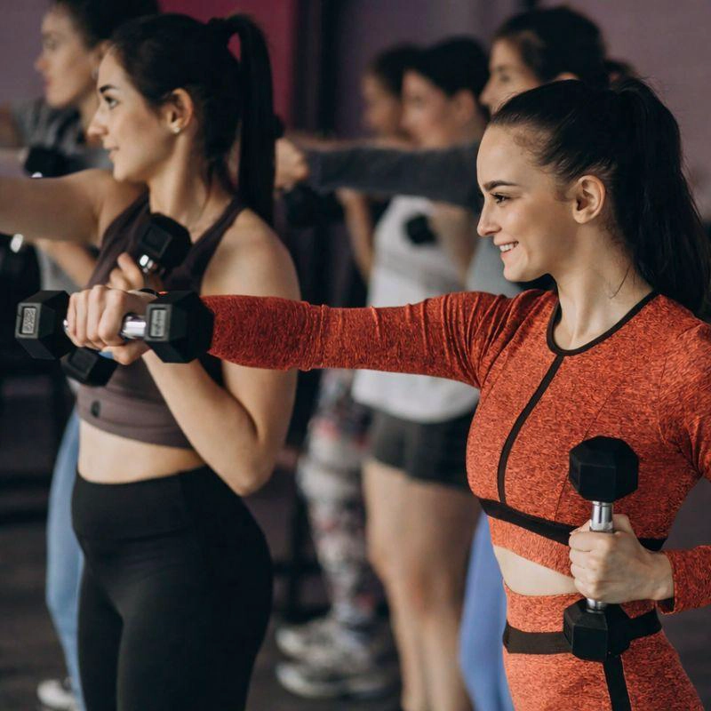 MANCUERNA PROFESIONAL HEXAGONAL 7,5KG FITNESS  ALTA DENSIDAD - 6