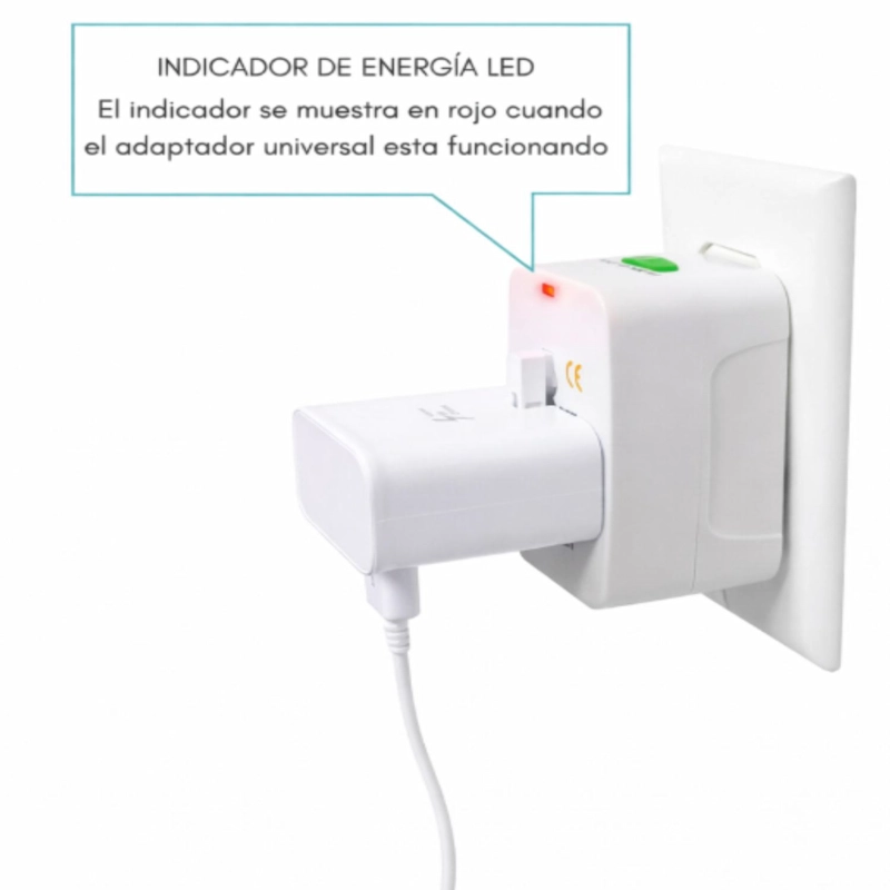 ADAPTADOR ENCHUFE UNIVERSAL INTERNACIONAL PARA VIAJES - 3