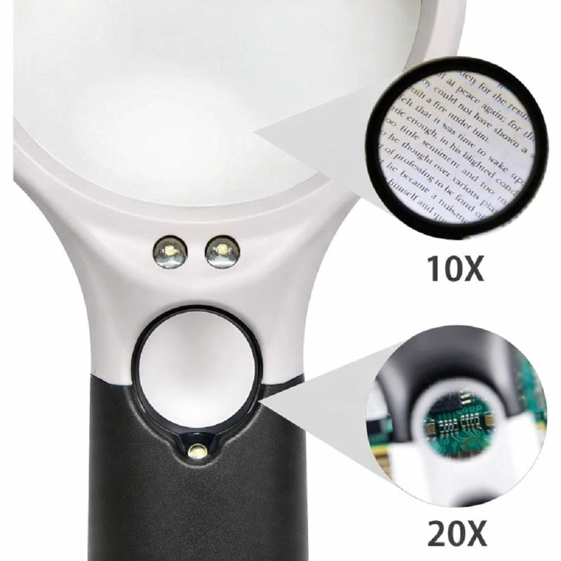 LUPA DE LECTURA CON LUZ LED ZOOM 45X3 - 3