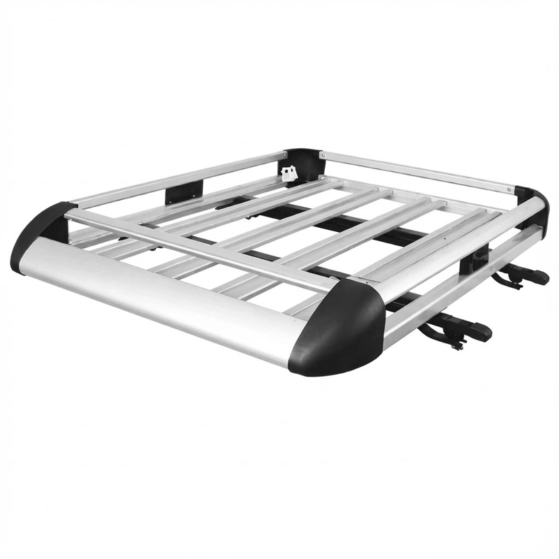 PARRILLA PORTA EQUIPAJE AUTO 140X90 BARRAS METALICAS - GRIS - 2