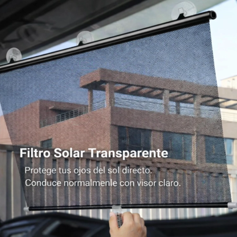 CORTINA RETRACTIL PARASOL PARABRISAS  AUTOS MULTIUSO45X125CM - 7