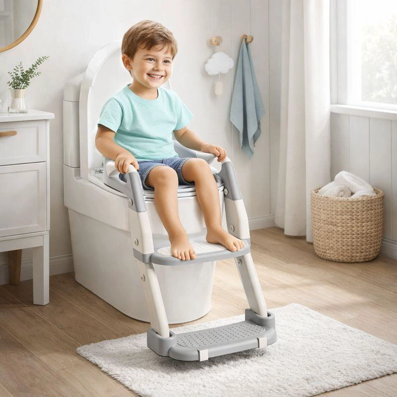 PELELA INFANTIL 3 EN 1 CON ASIENTO ADAPTADOR Y ESCALERA - 2