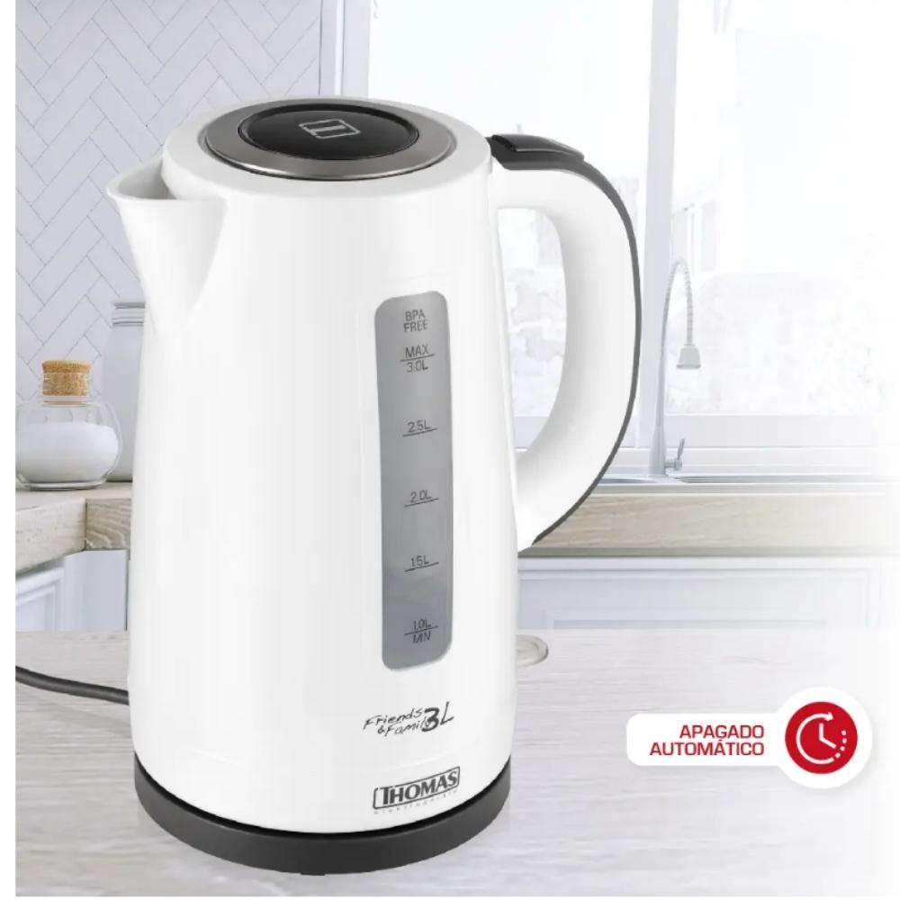 HERVIDOR ELE CTRICO THOMAS TH-4351 3L 2200W FAMILY & FRIENDS - 4