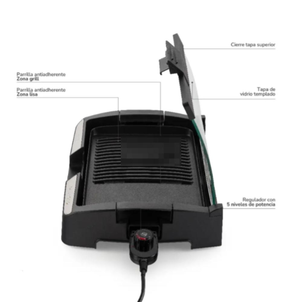 PARRILLA ELE CTRICA THOMAS TH-224 GRILL Y PLANCHA COCINA - 9