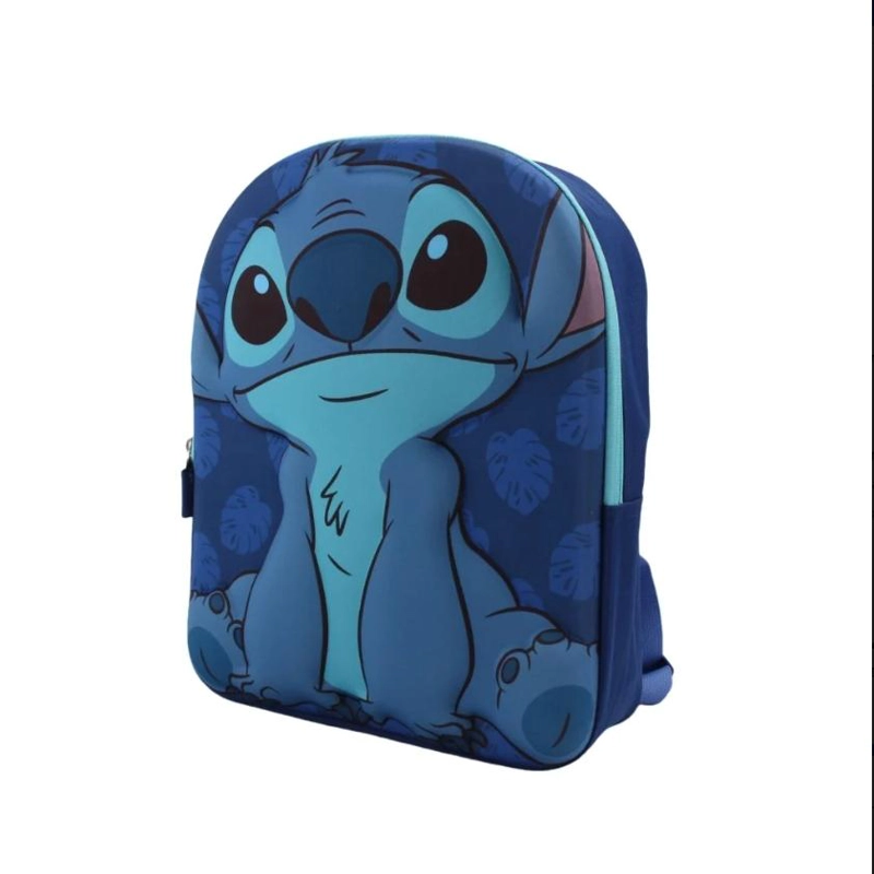 MOCHILA ESCOLAR DISEÑO STITCH 3D INFANTIL 34CM NIÑOS - 2