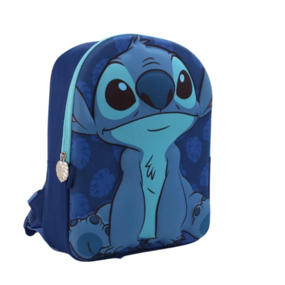 MOCHILA ESCOLAR DISEÑO STITCH 3D INFANTIL 34CM NIÑOS - 4