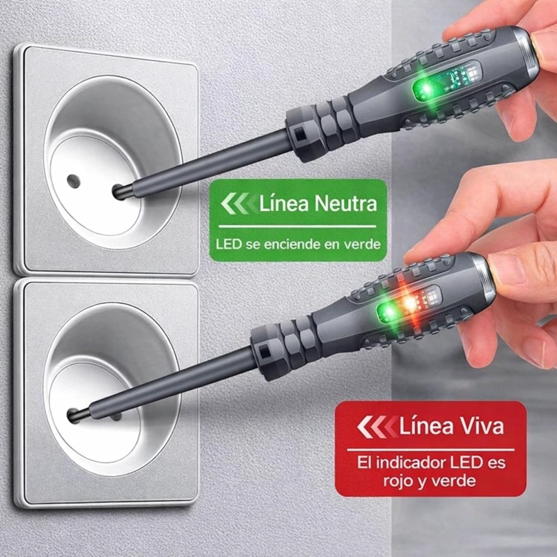 PROBADOR DE CORRIENTE TESTER PANTA MAGNETICA X2 - 5