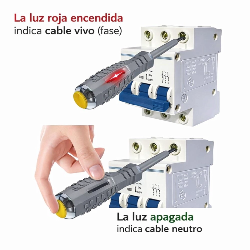 PROBADOR DE CORRIENTE TESTER PANTA MAGNETICA X2 - 6
