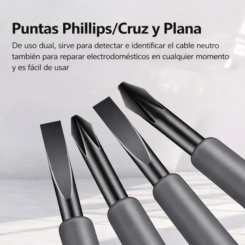 PROBADOR DE CORRIENTE TESTER PANTA MAGNETICA X2 - 9