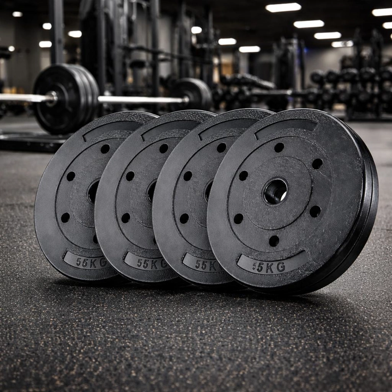 SET 4 DISCOS PREOLIMPICOS PVC 5KG 20KG TOTAL - 5