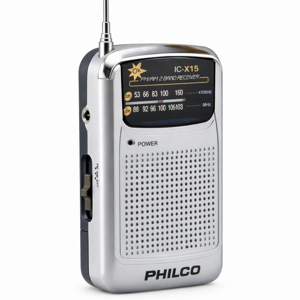 RADIO PORTATIL PHILCO IC-X15 AM/FM CON ANTENA TELESCOPICA - 1