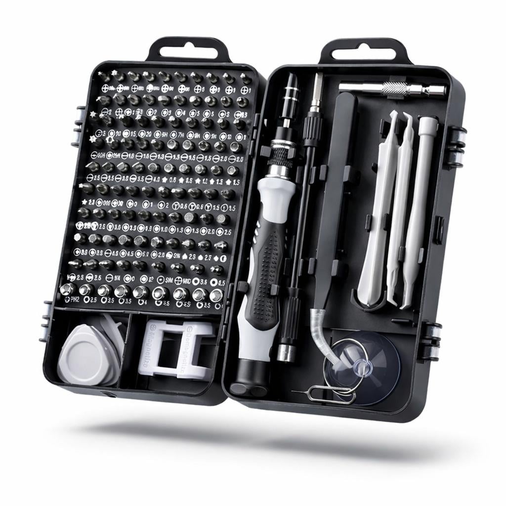 KIT DESTORNILLADORES DE PRECISION 115 EN 1 PARA CELULARES - 1