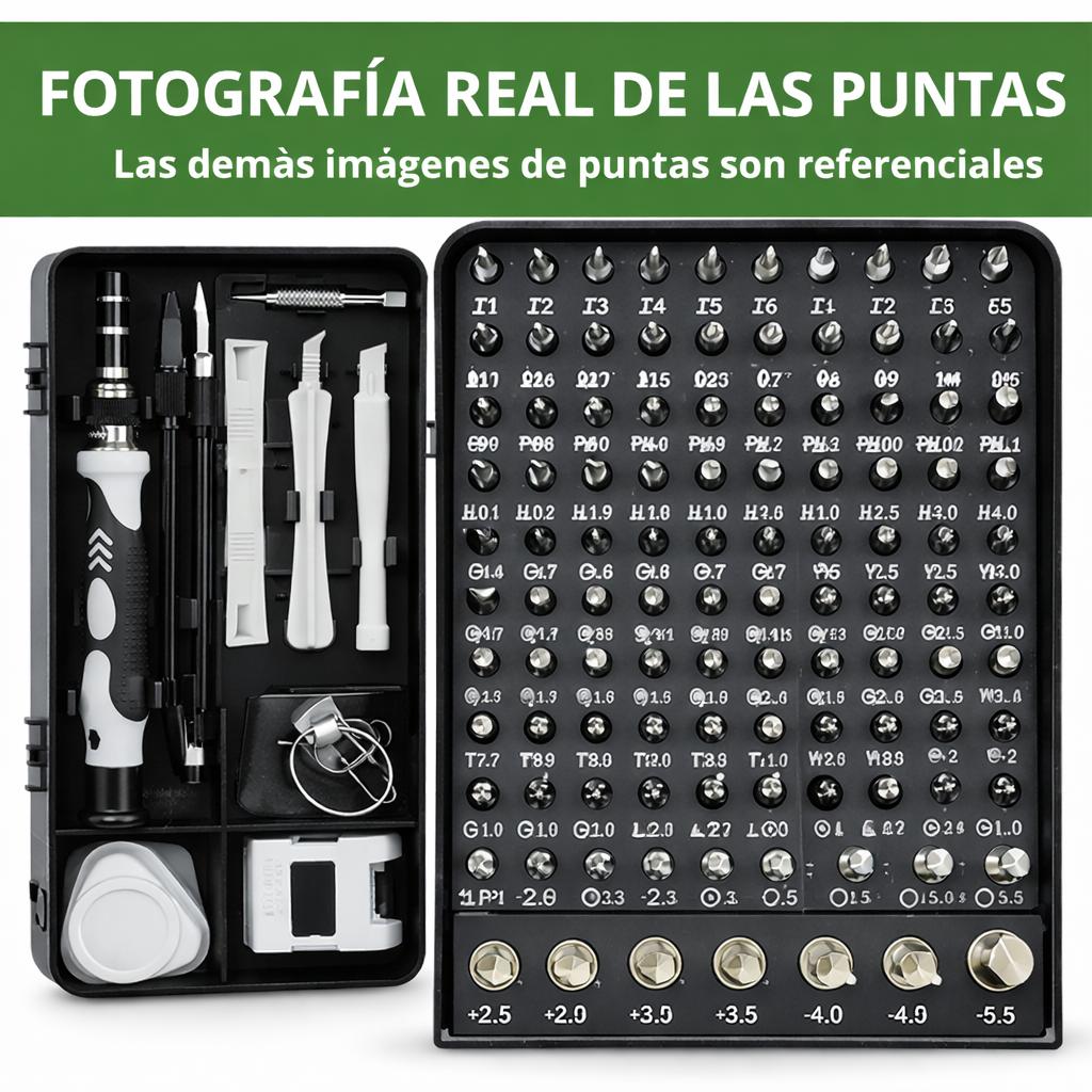 KIT DESTORNILLADORES DE PRECISION 115 EN 1 PARA CELULARES - 7