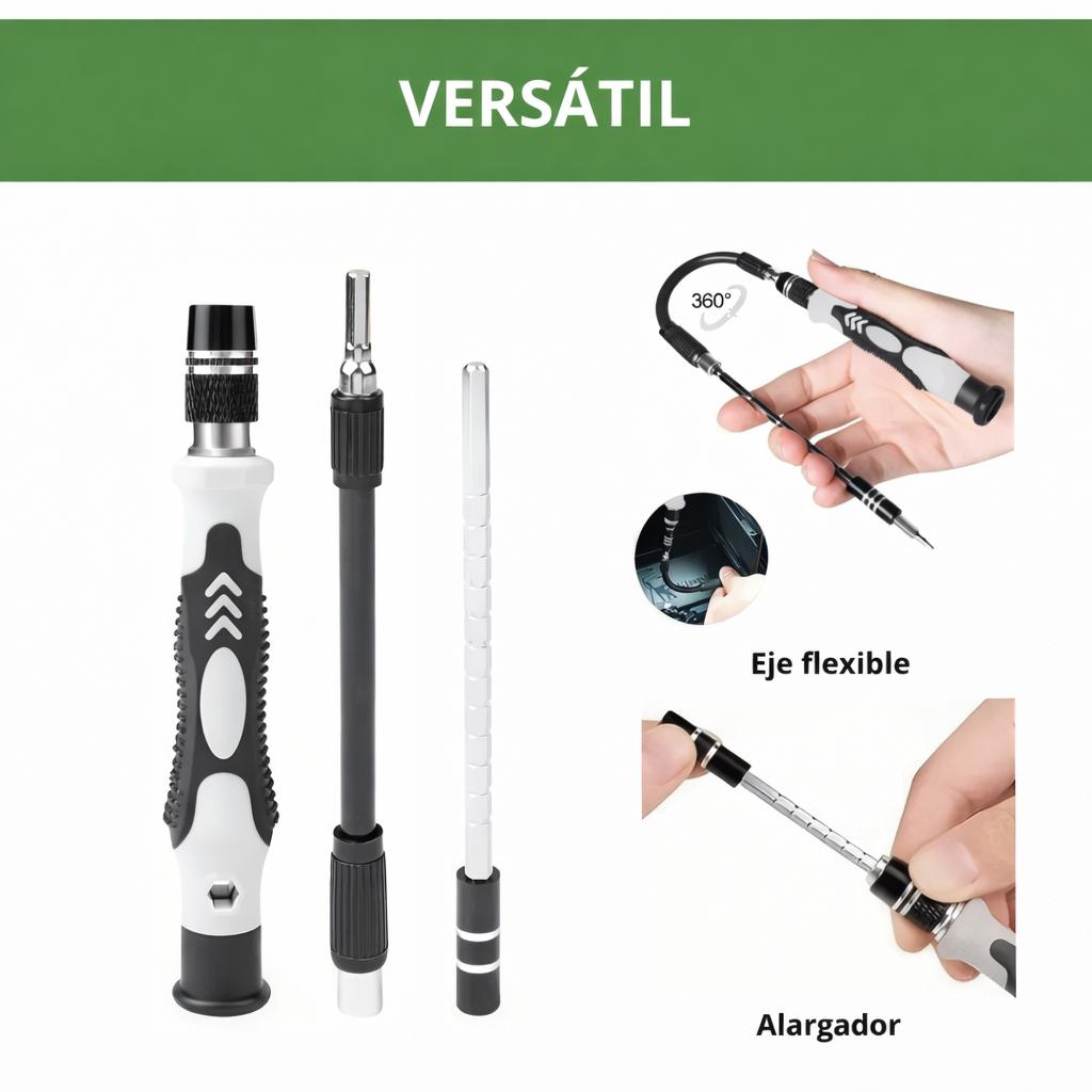 KIT DESTORNILLADORES DE PRECISION 115 EN 1 PARA CELULARES - 8