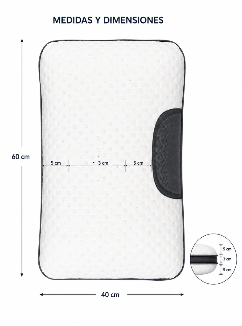 ALMOHADA CERVICAL ORTOPE DICA  ERGONOMICA - 5