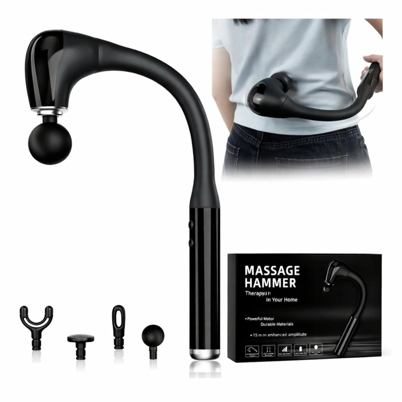 PISTOLA MASAJE MUSCULAR MANGO EXTENDIDO PROFESIONAL - 4