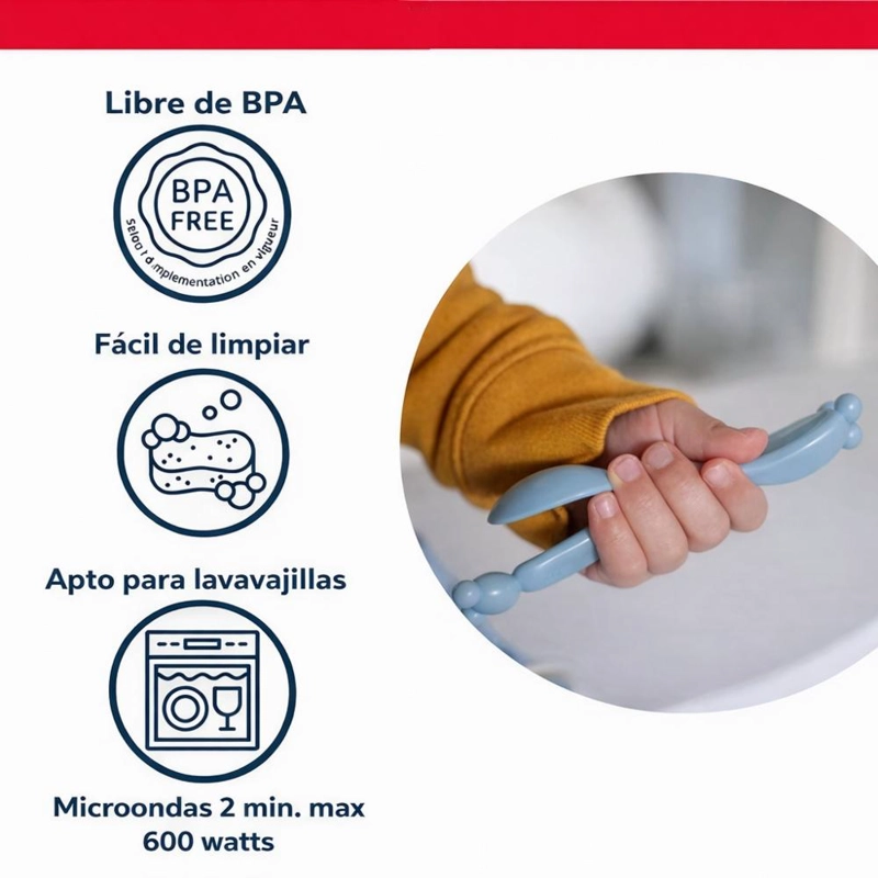 SET ALIMENTACION BEBE  4 PIEZAS VAJILLA INFANTIL - 4