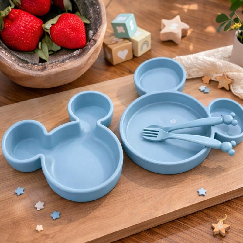 SET ALIMENTACION BEBE  4 PIEZAS VAJILLA INFANTIL - 9