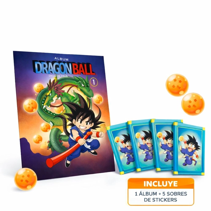 ALBUM DRAGON BALL SAGA DE PILAF + 5 SOBRES - 3