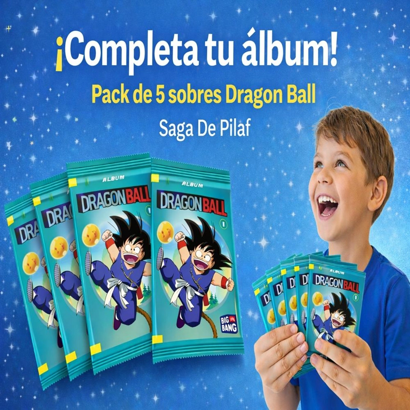 PACK DE 5 SOBRES DRAGON BALL SAGA DE PILAF - 4