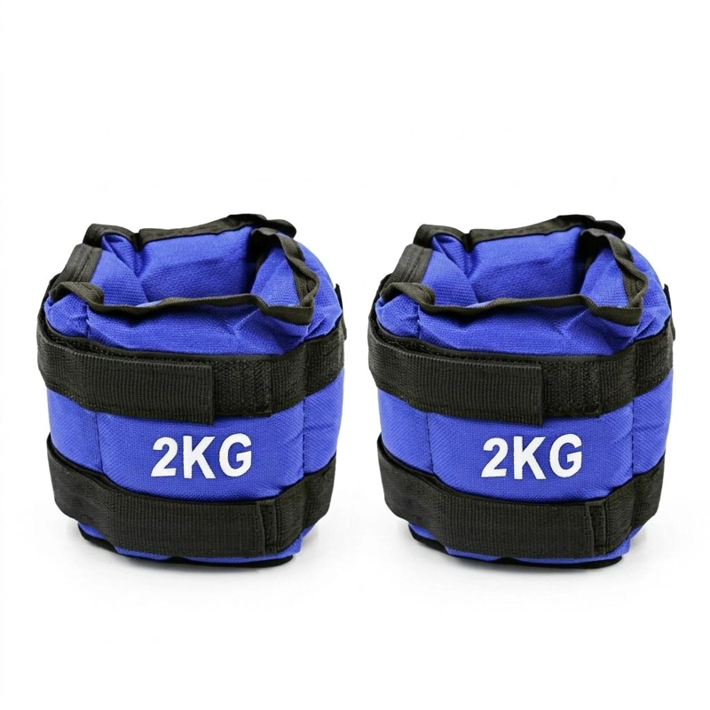 PESAS TOBILLERAS MUÑECAS AJUSTABLES 2KG FITNESS EJERCICIO - 7