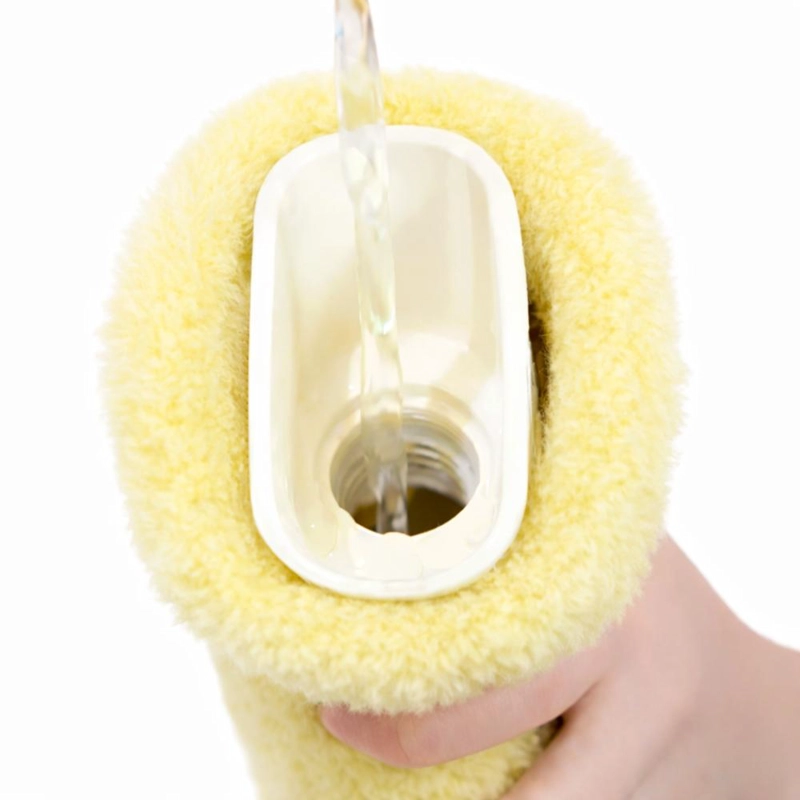 GUATERO LARGO ABRAZABLE BOLSA AGUA CALIENTE INVIERNO - CREMA - 3