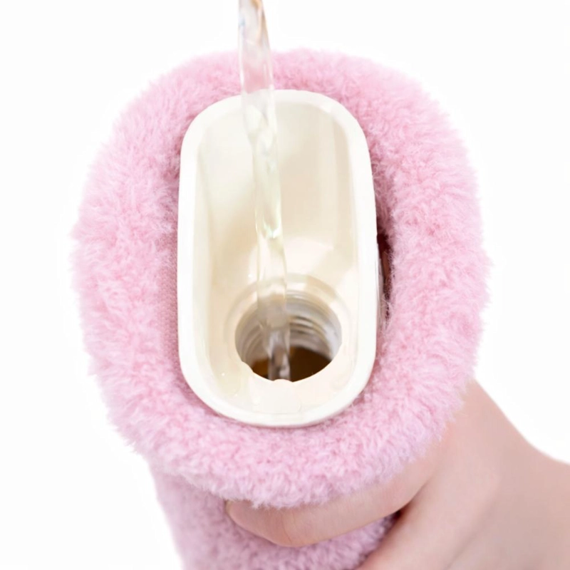 GUATERO LARGO ABRAZABLE BOLSA AGUA CALIENTE INVIERNO - CREMA - 3